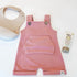 Organic Cotton Overalls - Seashell Pink