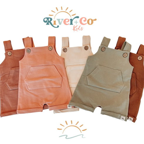 Organic Cotton Overalls - Milk Weed