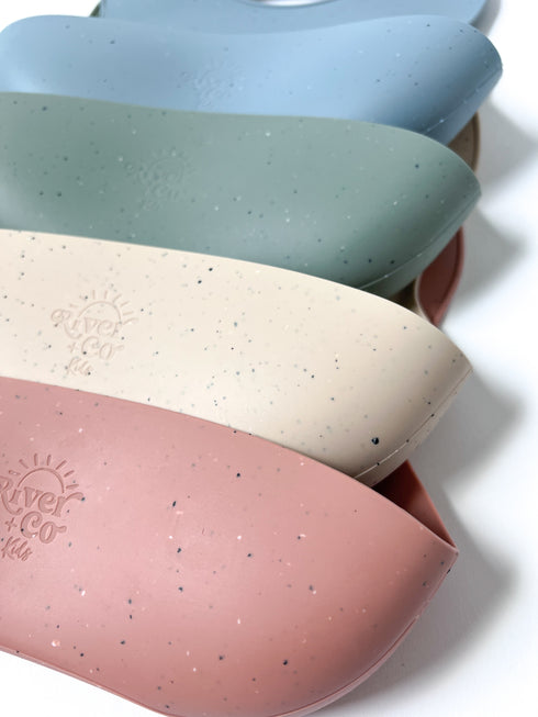 Speckled Silicone Bib