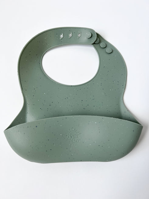 Speckled Silicone Bib