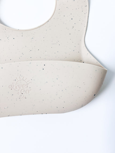 Speckled Silicone Bib